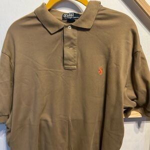 Men’s large polo collar shirt